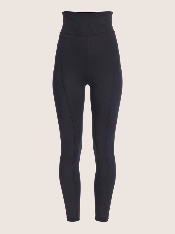 ernest leoty Legging ceinture large et détail coutures