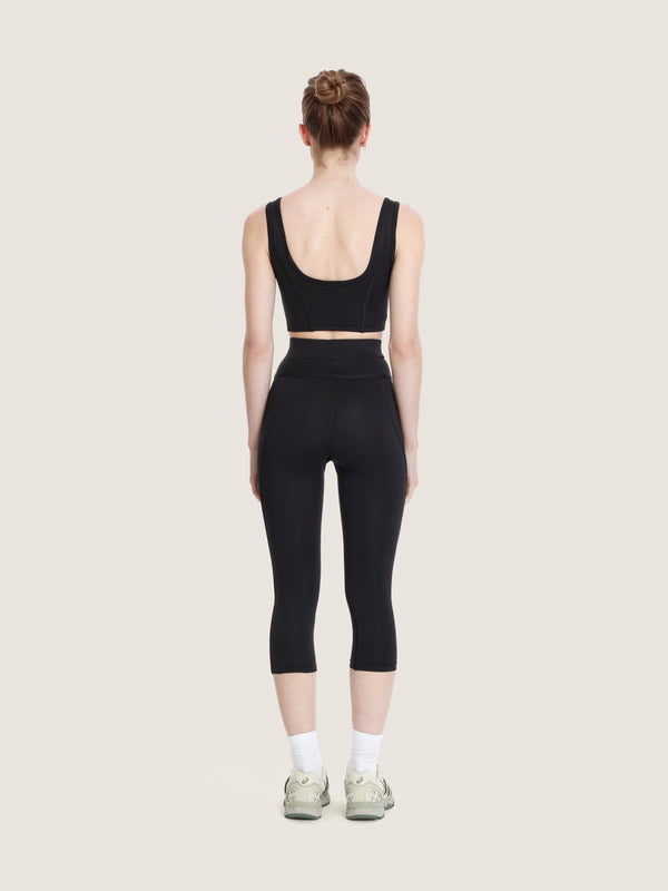 Ernest Leoty Legging Structuré Taille Haute Longueur Midi