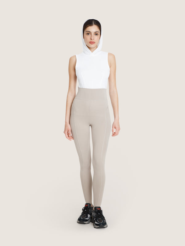 Ernest Leoty Legging Taille Large à Surpiqûres Style Corset