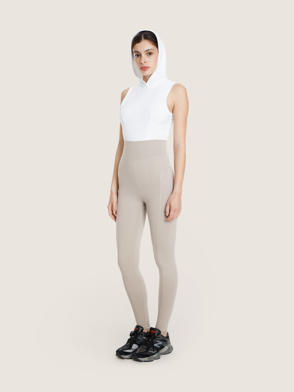 Ernest Leoty Legging Taille Large à Surpiqûres Style Corset