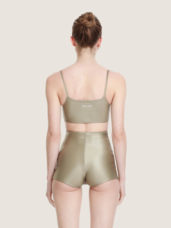 Ernest Leoty Maillot De Bain Jupe-short Taille Haute Gold