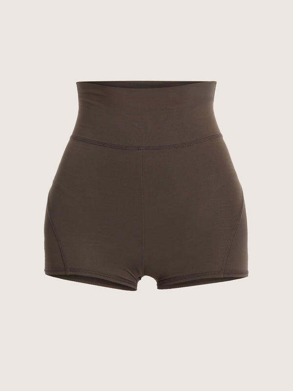 ernest leoty Mini short taille haute détail coutures