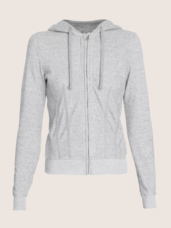 ernest leoty Pull à capuche détail corset en tissu éponge