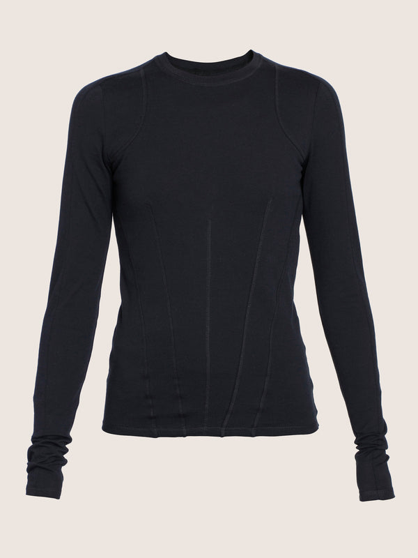 ernest leoty T-shirt à manches longues détail corset