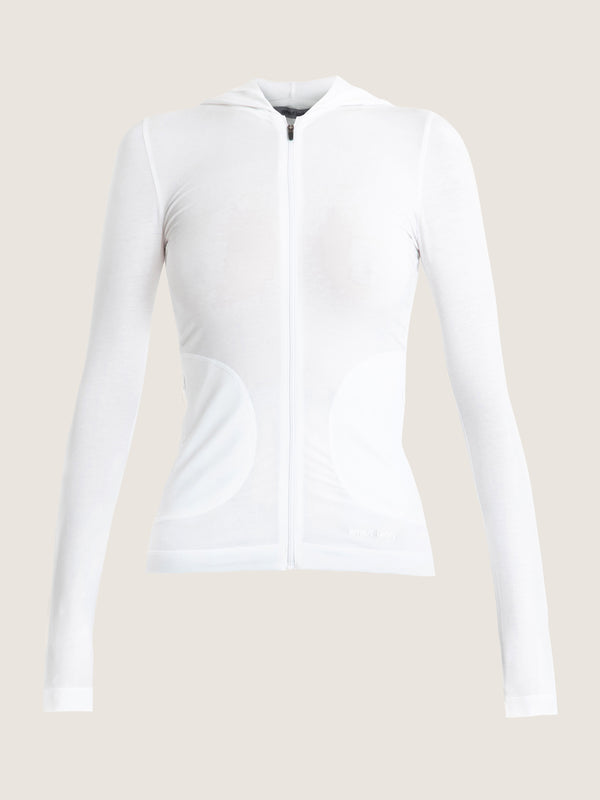 ernest leoty Top technique à capuche zippé et ajusté avec poches
