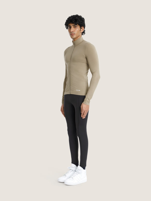 Ernest Leoty Top Technique Ajusté Zippé Col Montant