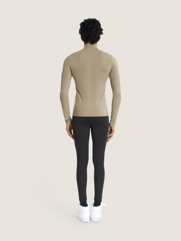 Ernest Leoty Top Technique Ajusté Zippé Col Montant