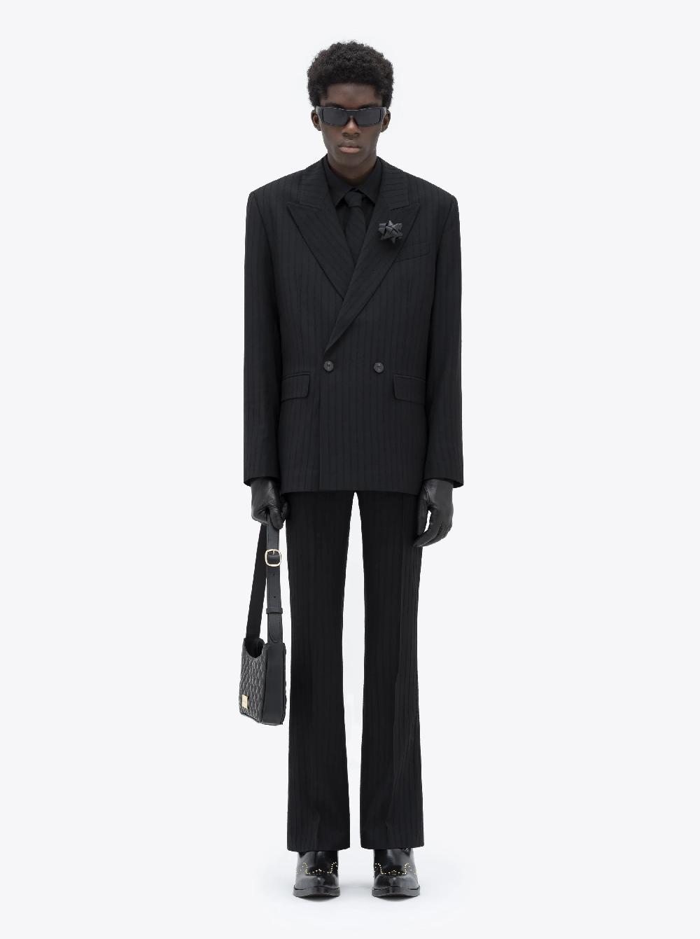 Ernest W. Baker DOUBLE BREASTED BLAZER - PIN STRIPE BOUCLÉ
