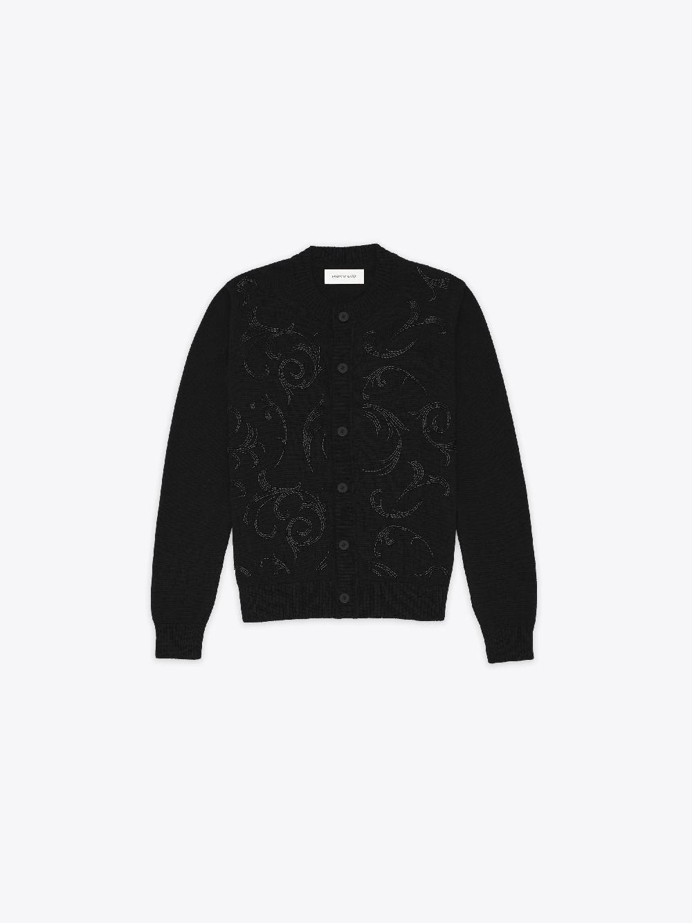 ernest w. baker BAROQUE EMBROIDERED CARDIGAN