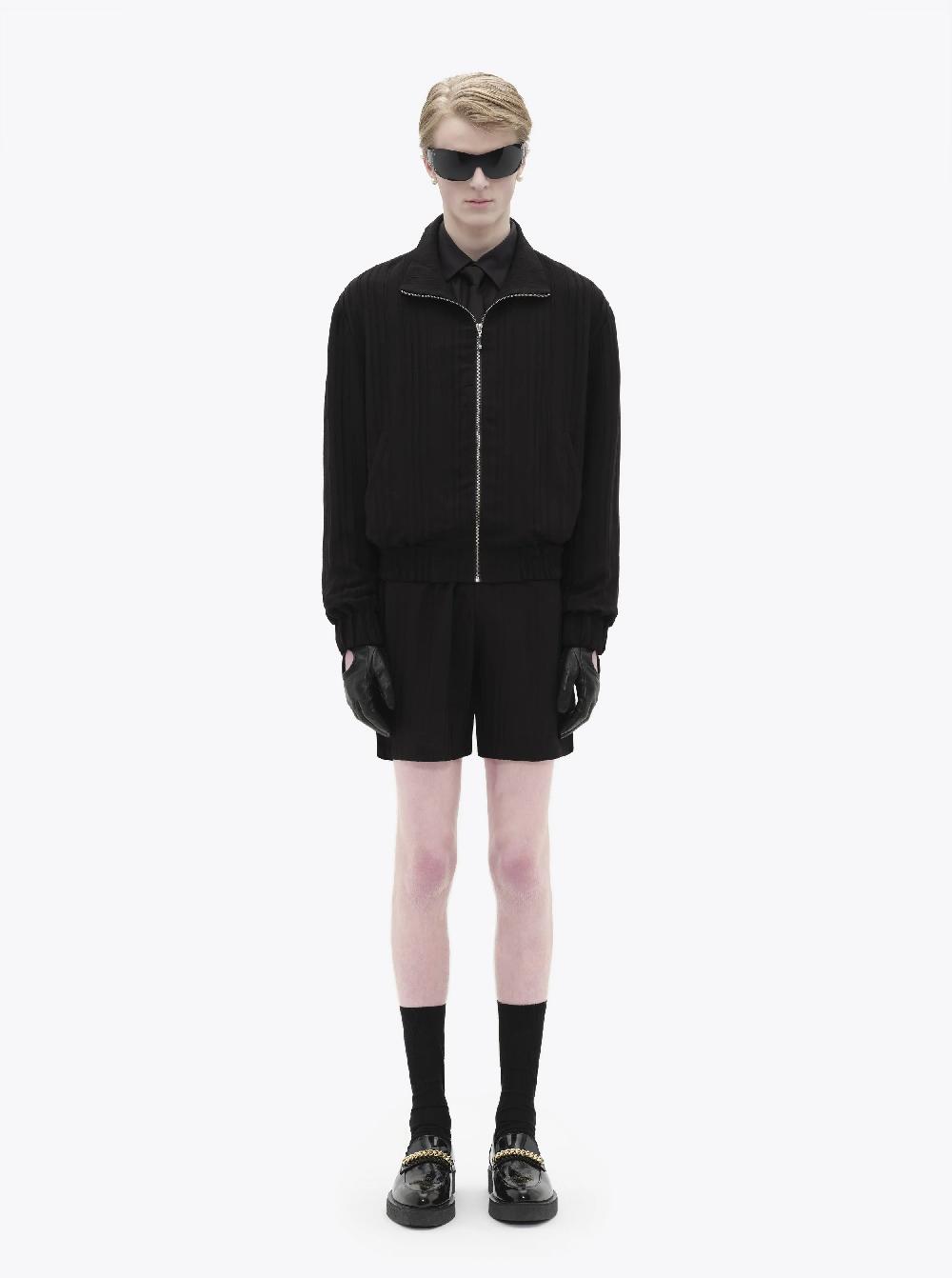 Ernest W. Baker BLACK PIN STRIPE TRACK JACKET