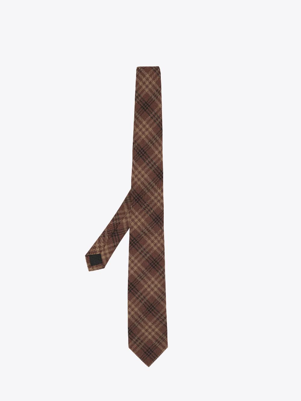 ernest w. baker BROWN CHECK TIE
