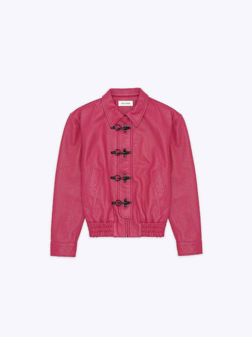 ernest w. baker BUCKLE BOMBER - FUCHSIA