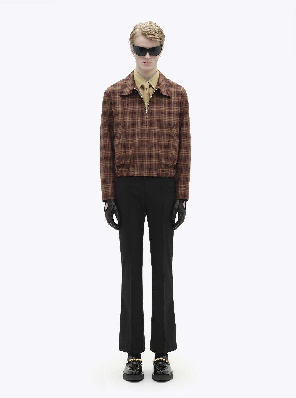Ernest W. Baker CHECK HARRINGTON JACKET