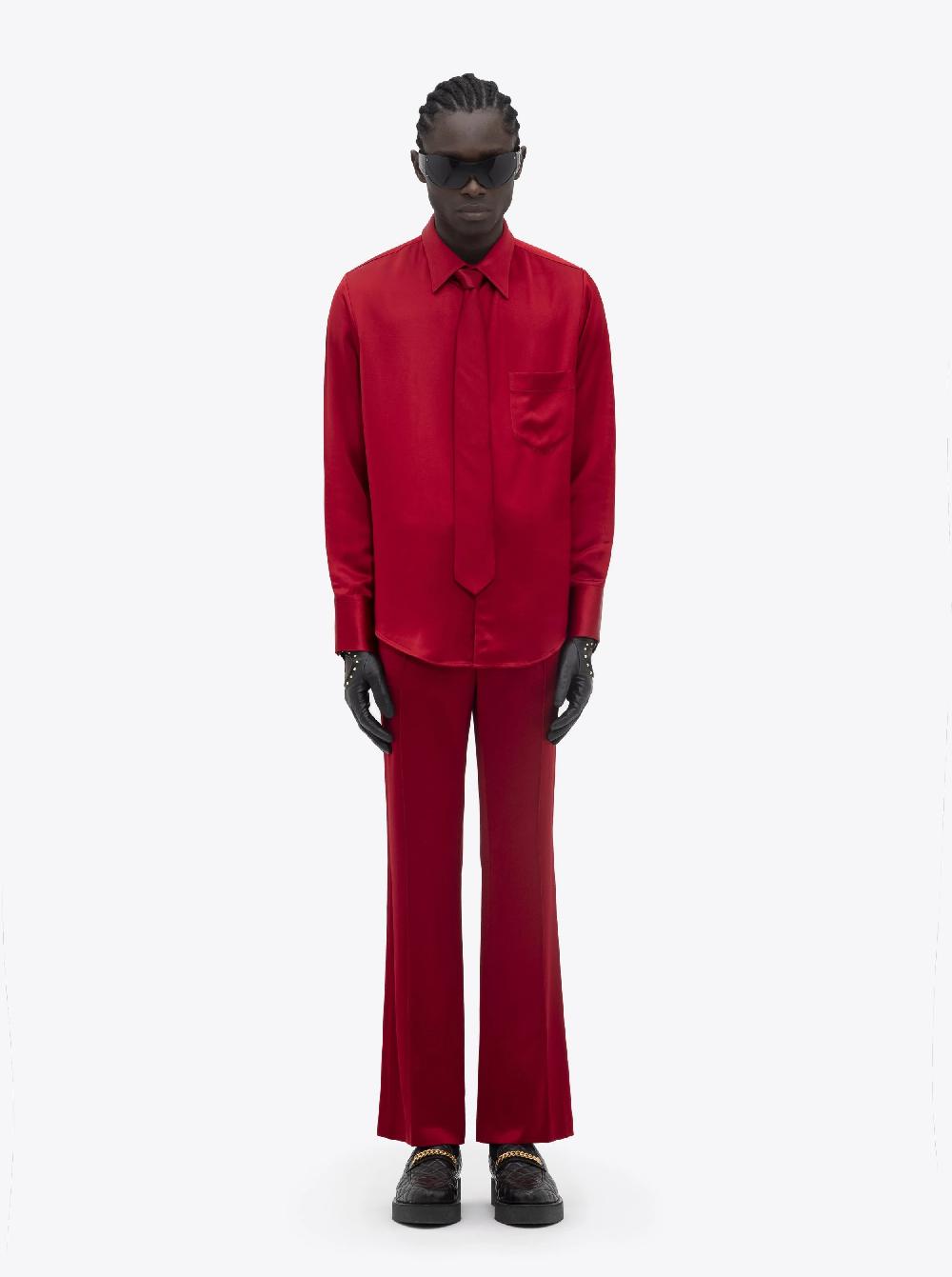 Ernest W. Baker CLASSIC SHIRT - RED SATIN