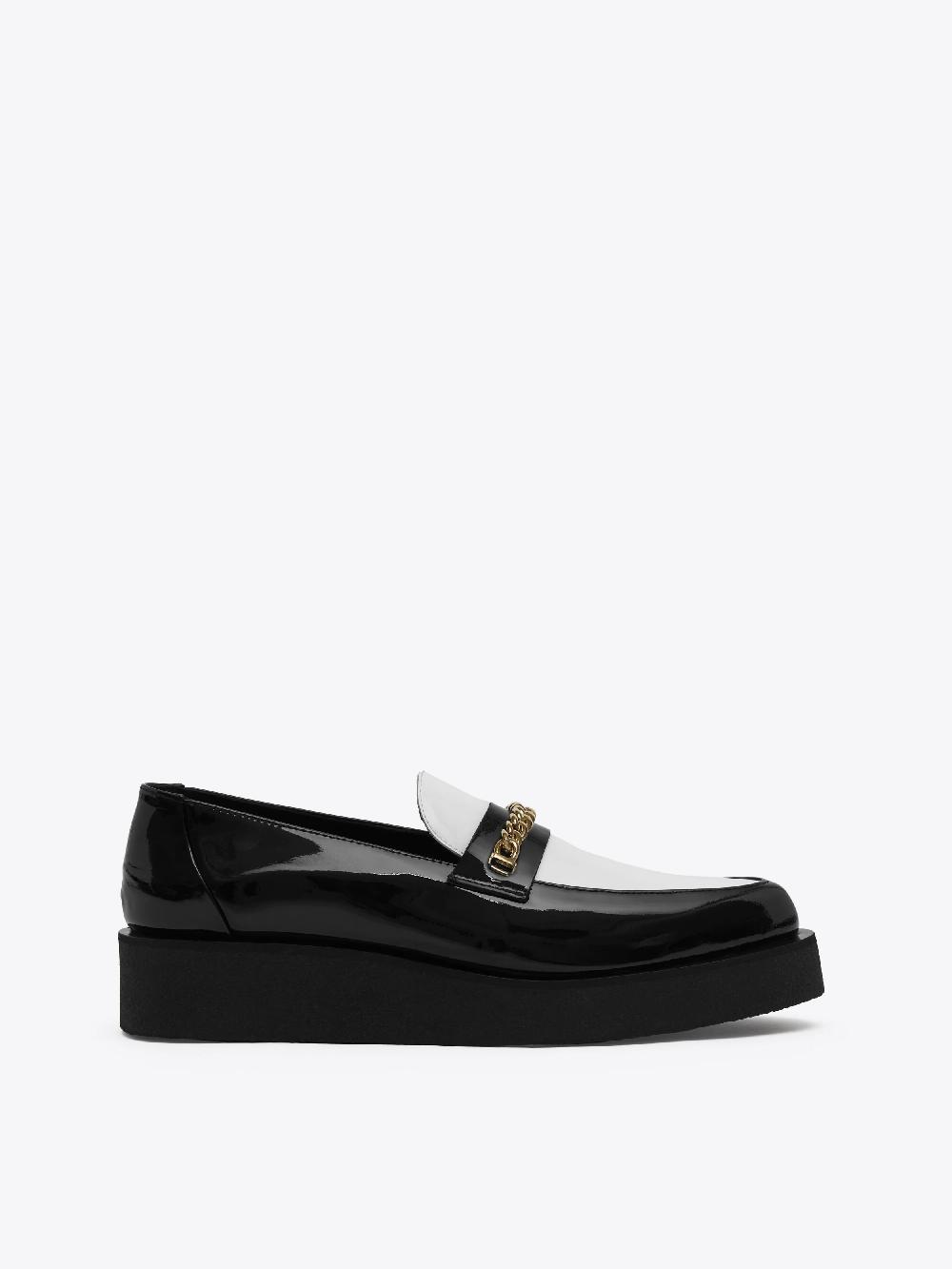 ernest w. baker CREEPER LOAFERS - BLACK & WHITE