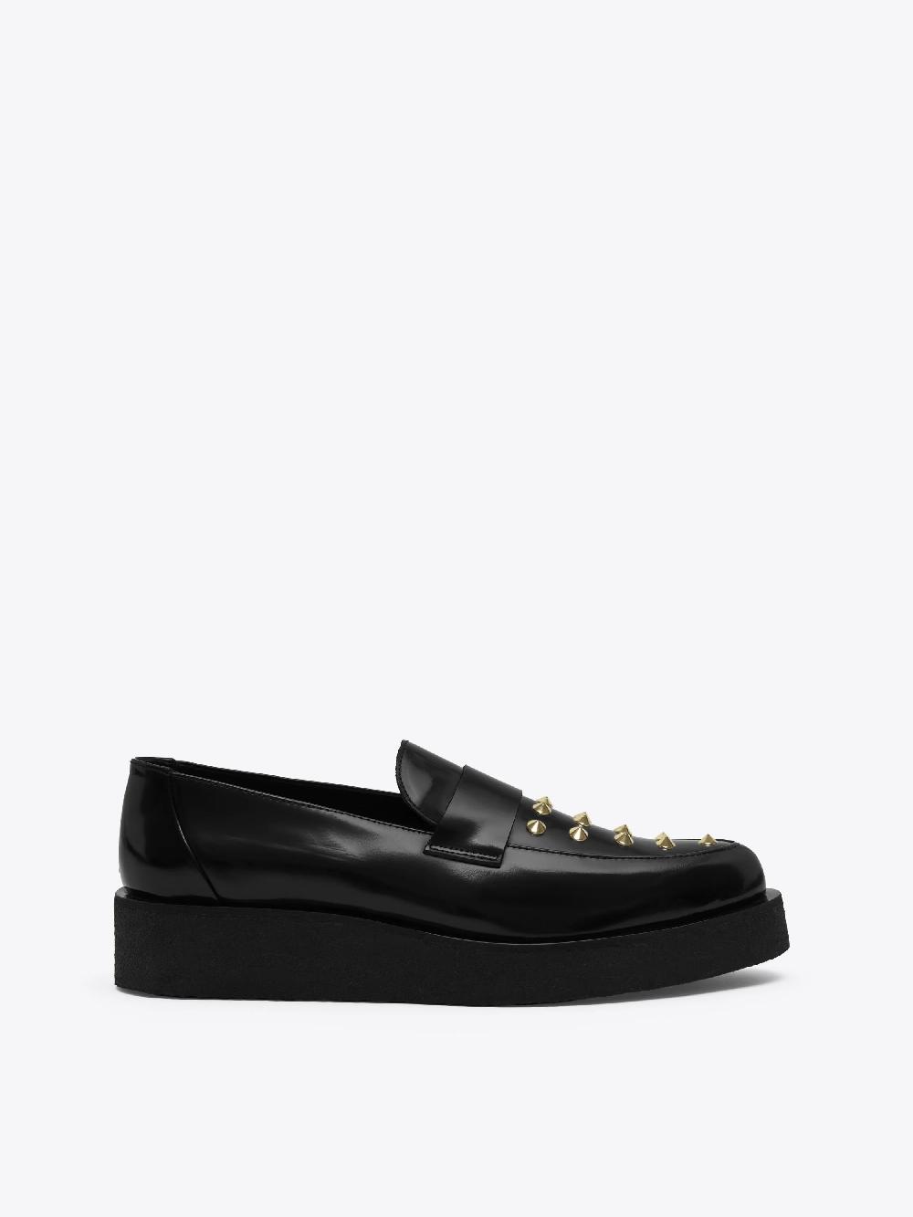 ernest w. baker CREEPER LOAFERS - GOLD STUDDED