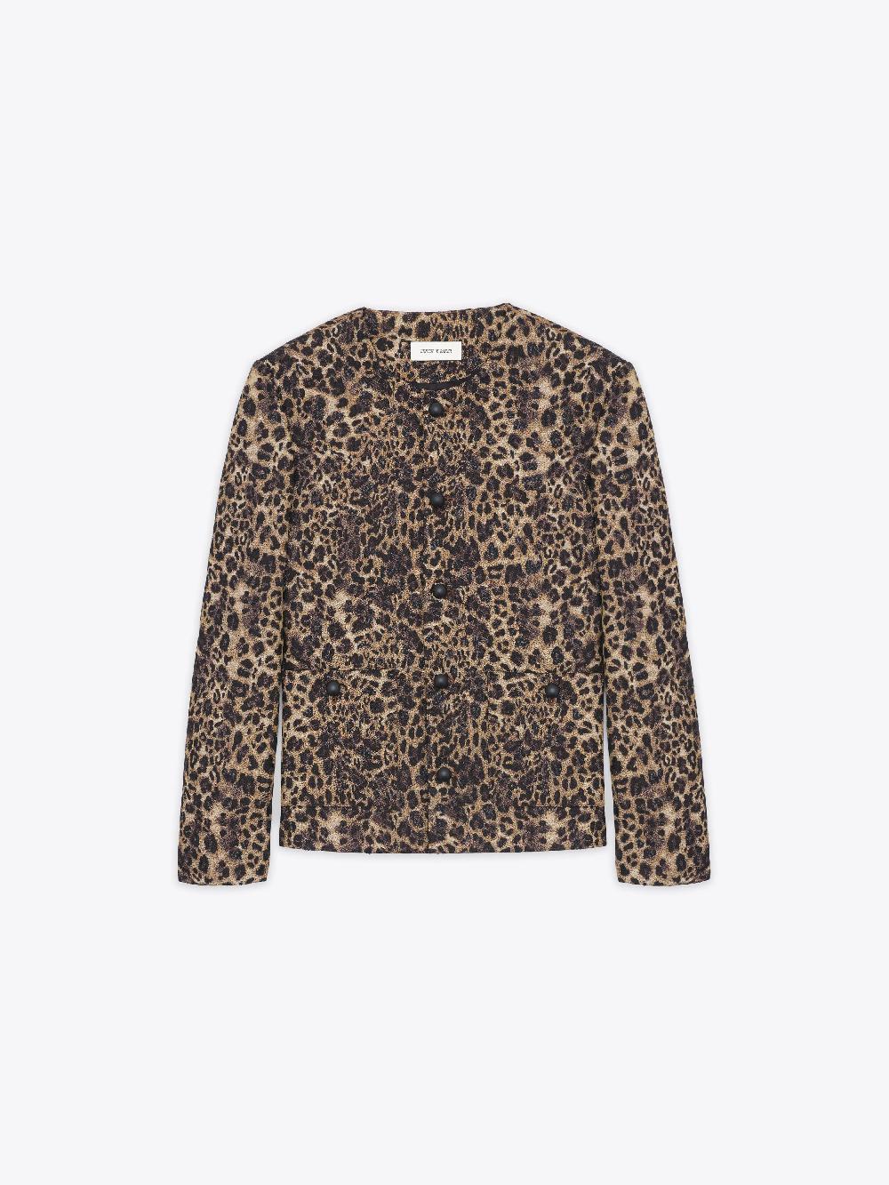ernest w. baker CROPPED JACKET - CHEETAH