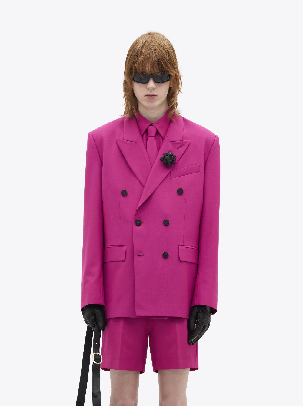 Ernest W. Baker DOUBLE BREASTED BLAZER - FUCHSIA