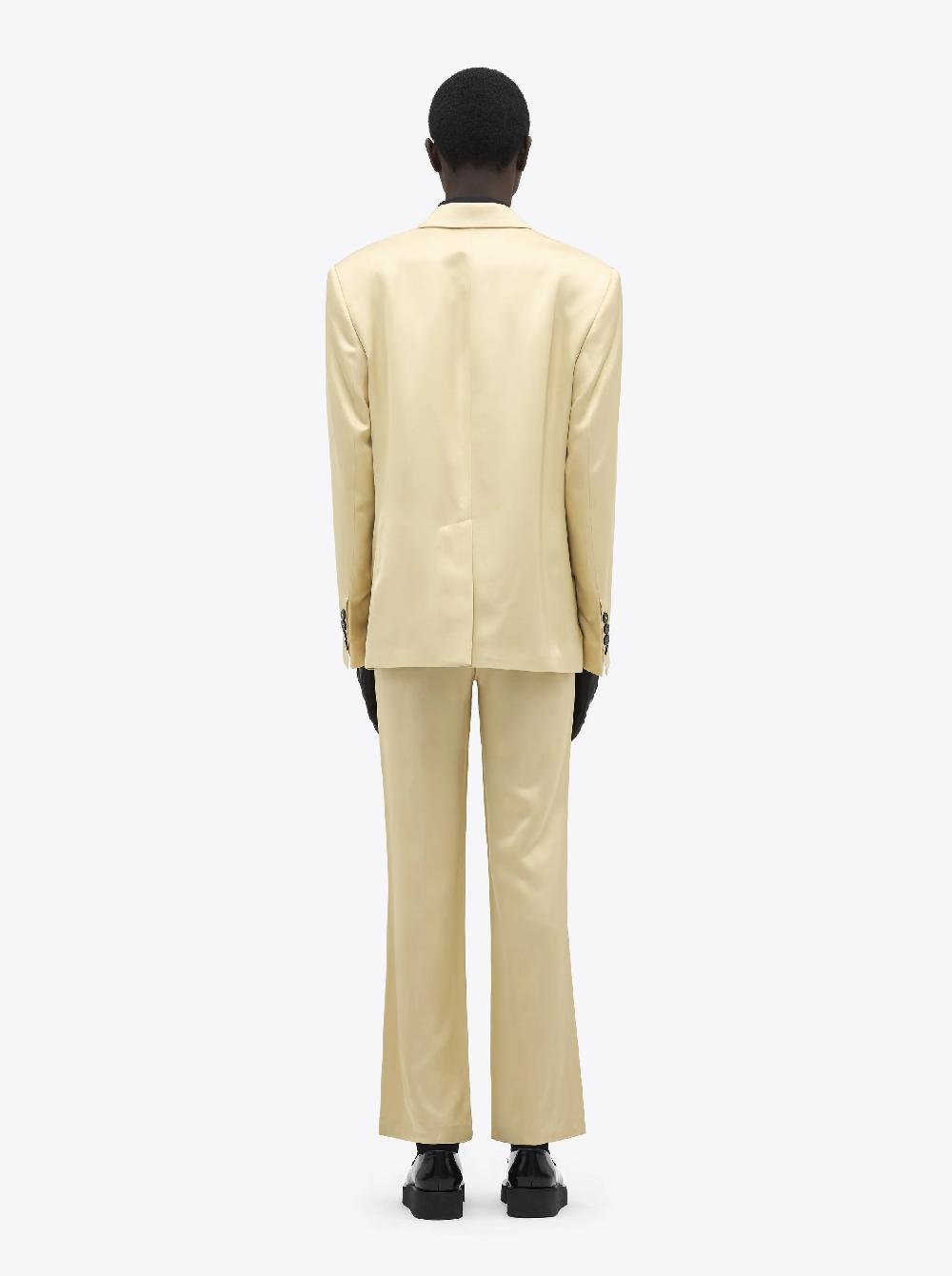 Ernest W. Baker DOUBLE BREASTED BLAZER - GOLD SATIN