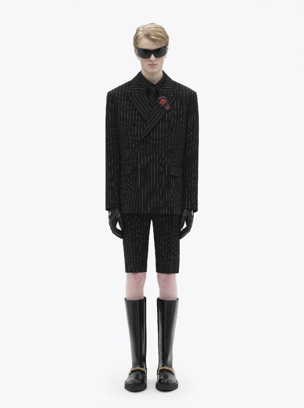 Ernest W. Baker DOUBLE BREASTED BLAZER - PIN STRIPE