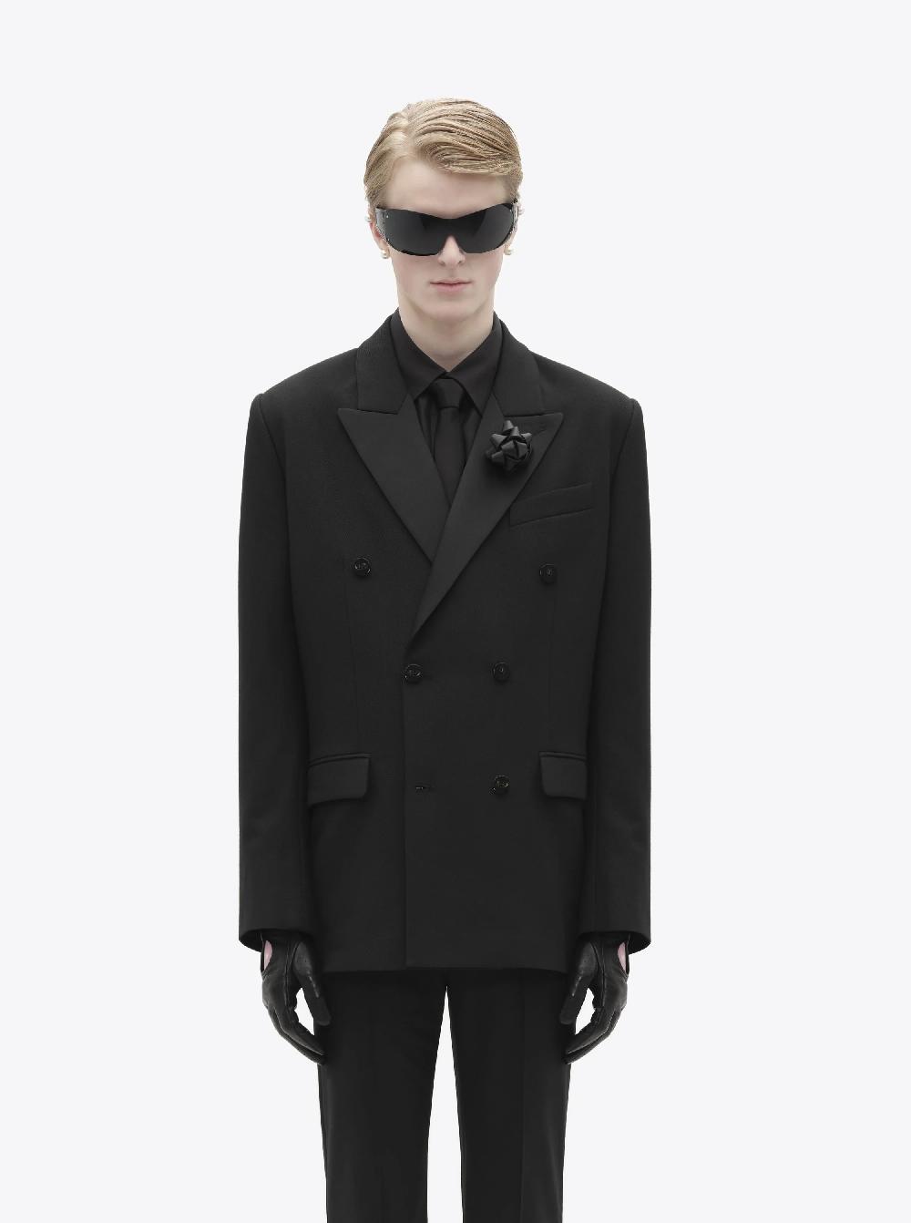 Ernest W. Baker DOUBLE BREASTED TUXEDO BLAZER