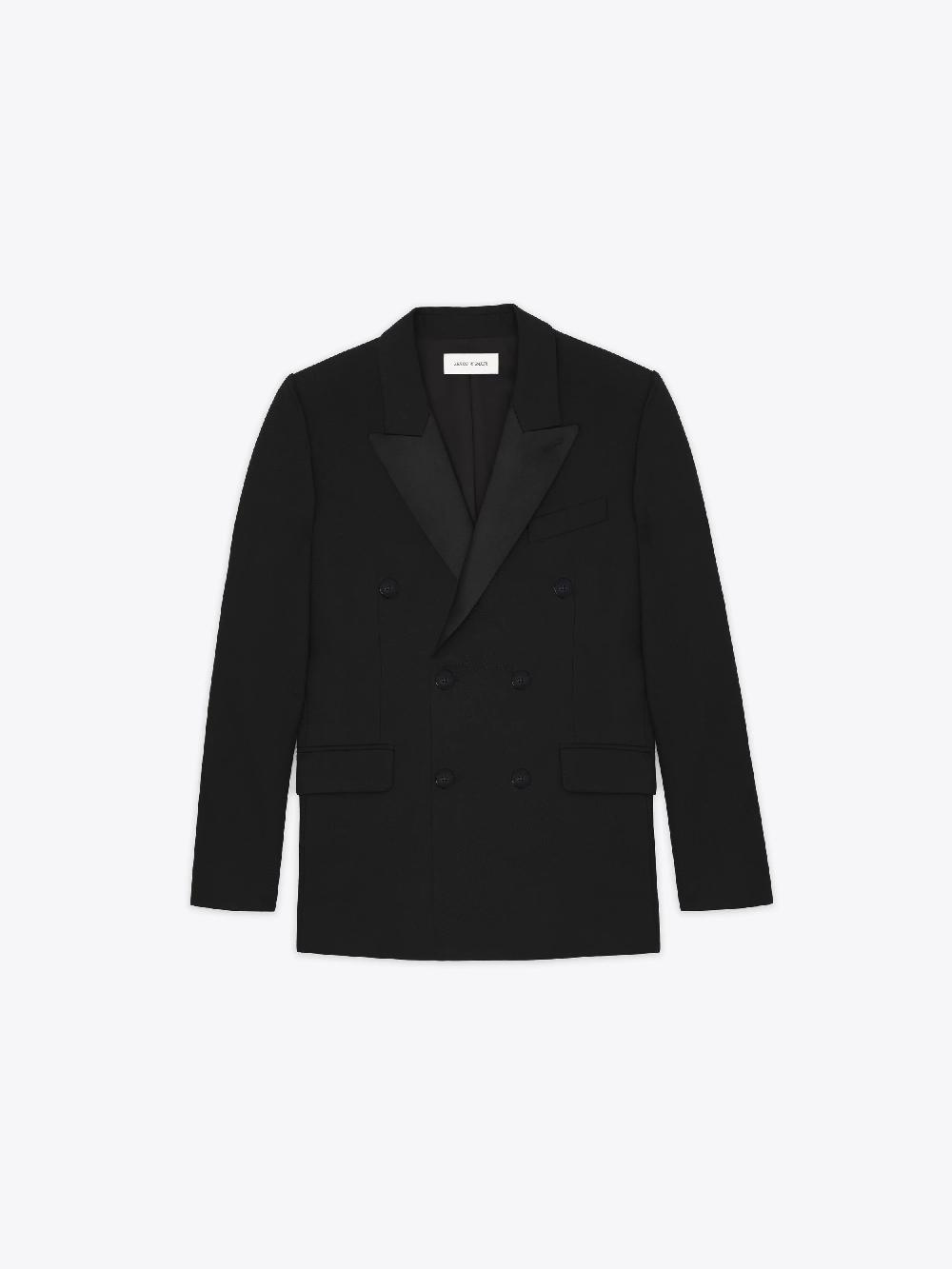 ernest w. baker DOUBLE BREASTED TUXEDO BLAZER