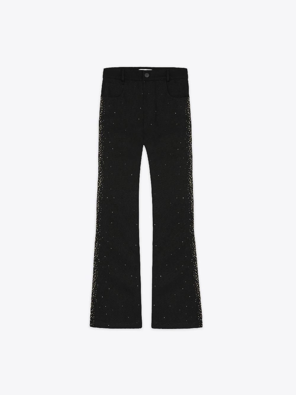 ernest w. baker EMBELLISHED FLARE JEANS