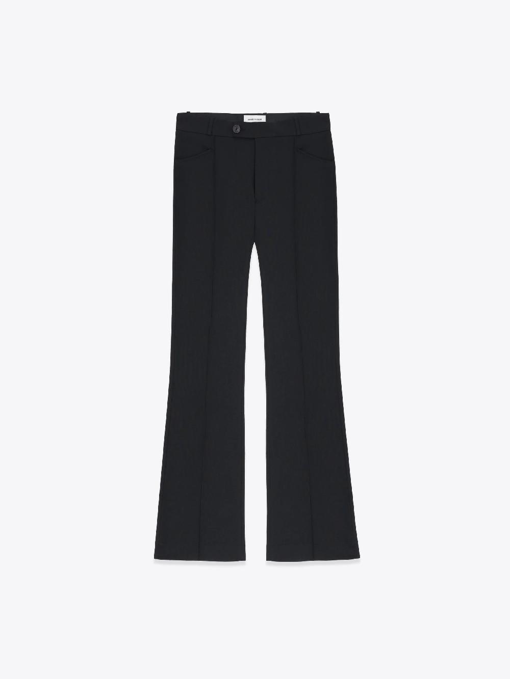 ernest w. baker FLARE TROUSERS - BLACK