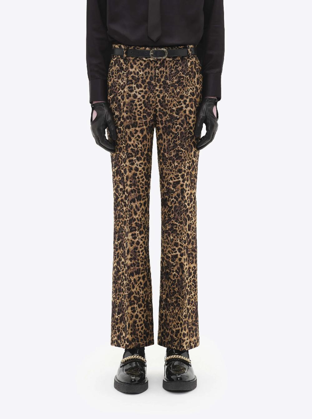 Ernest W. Baker FLARE TROUSERS - CHEETAH