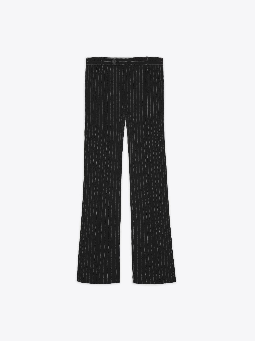 ernest w. baker FLARE TROUSERS - PIN STRIPE