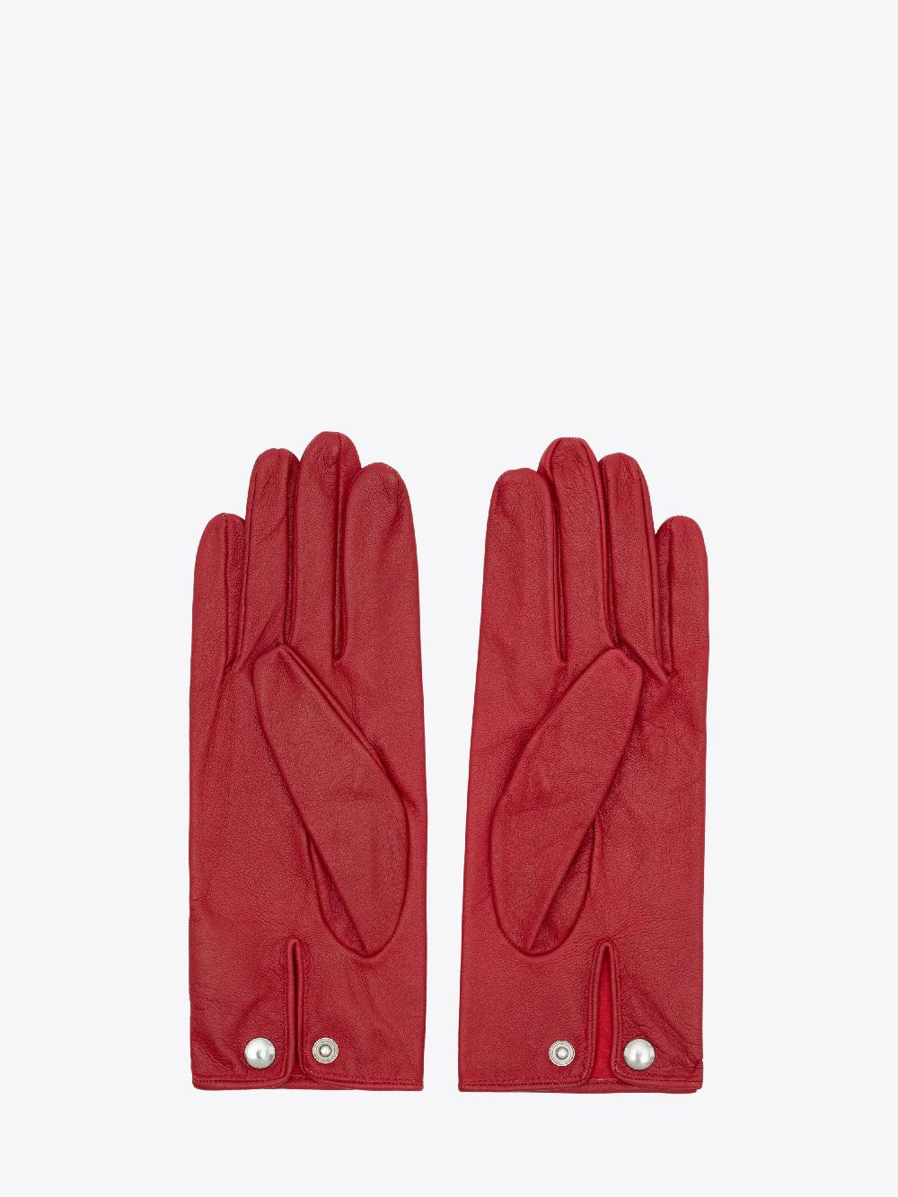 Ernest W. Baker Leather Gloves - Red