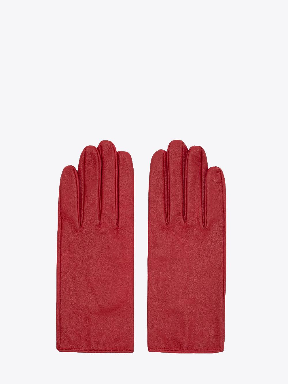 ernest w. baker Leather Gloves - Red