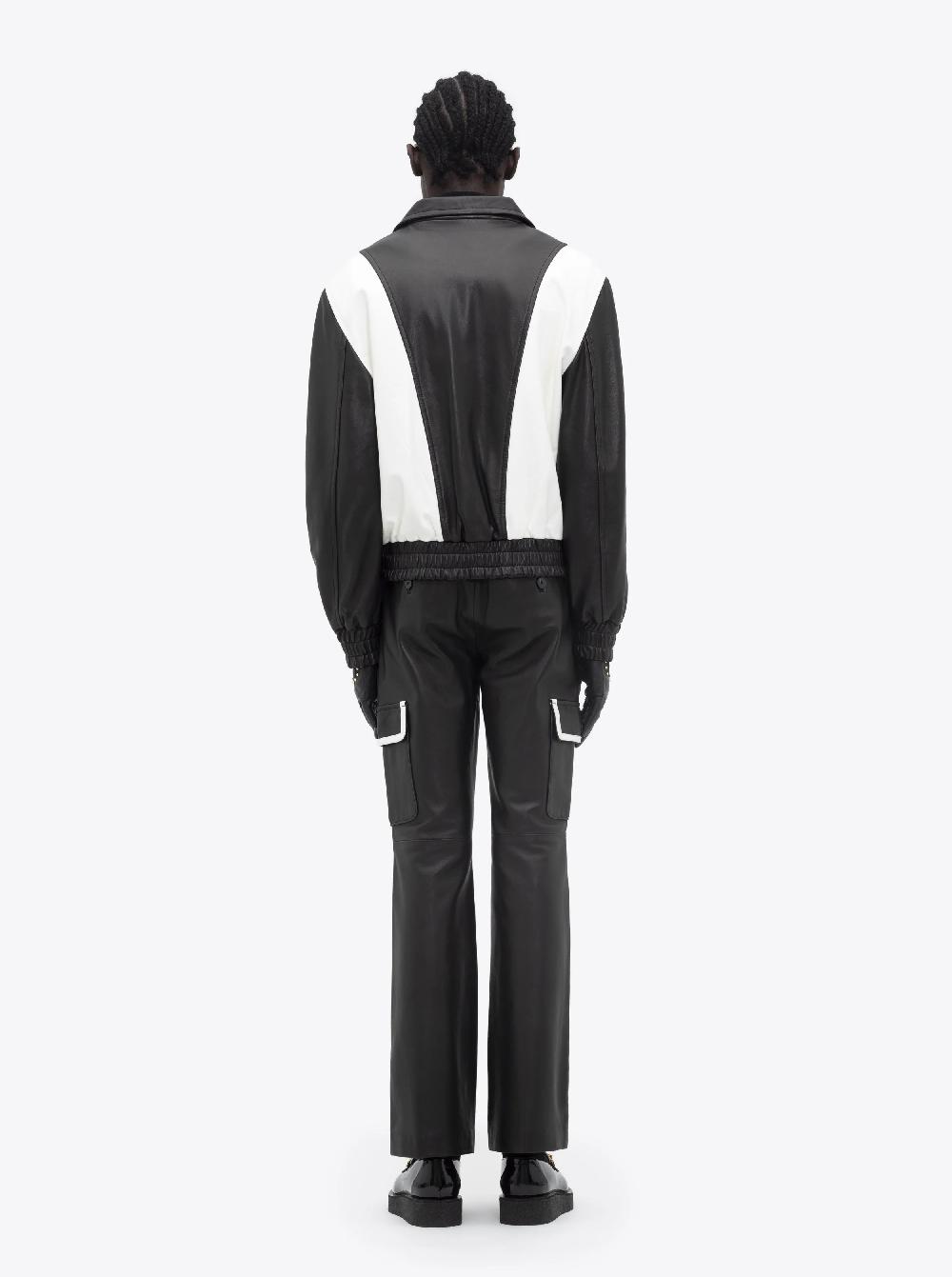 Ernest W. Baker LEATHER TRACK JACKET