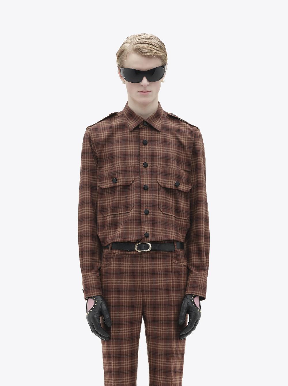 Ernest W. Baker OVERSHIRT - BROWN CHECK