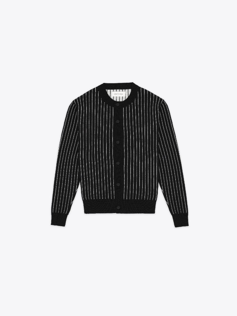 ernest w. baker PIN STRIPE CARDIGAN