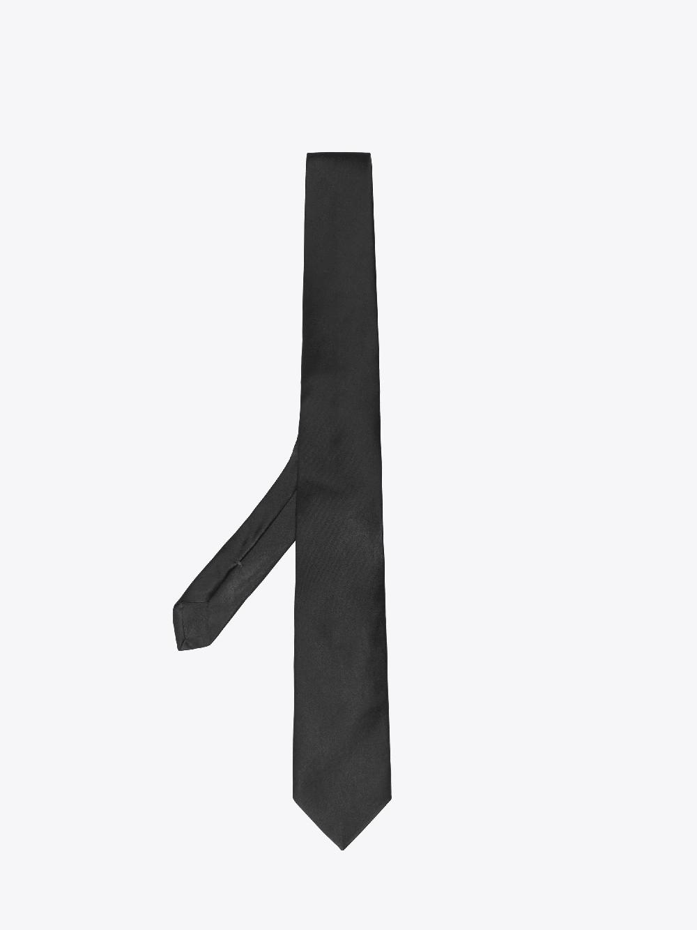 ernest w. baker SATIN TIE - BLACK