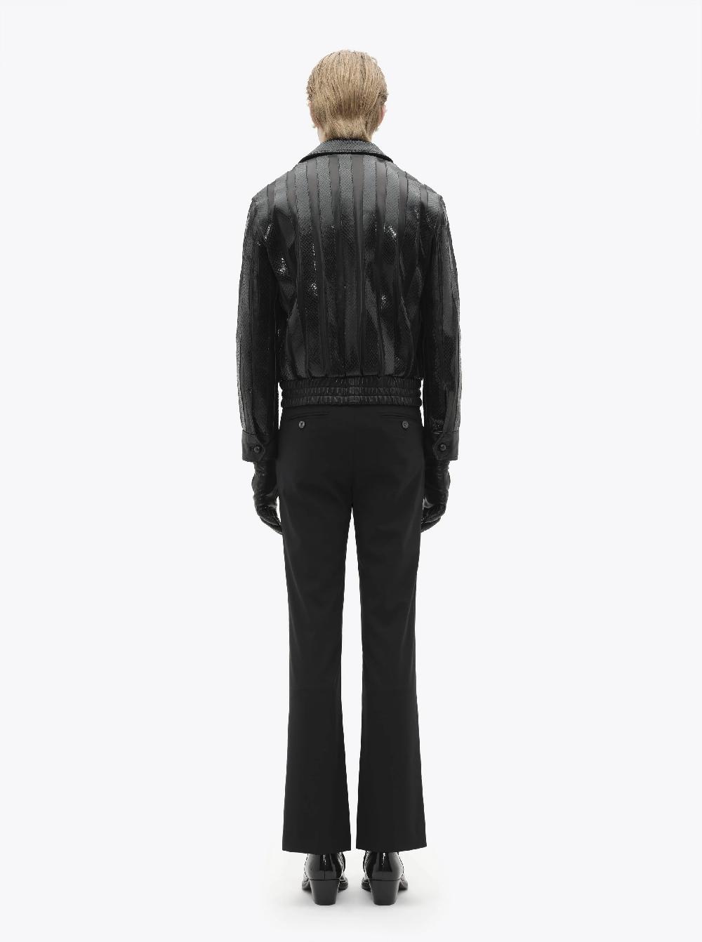 Ernest W. Baker STRIPED LEATHER JACKET