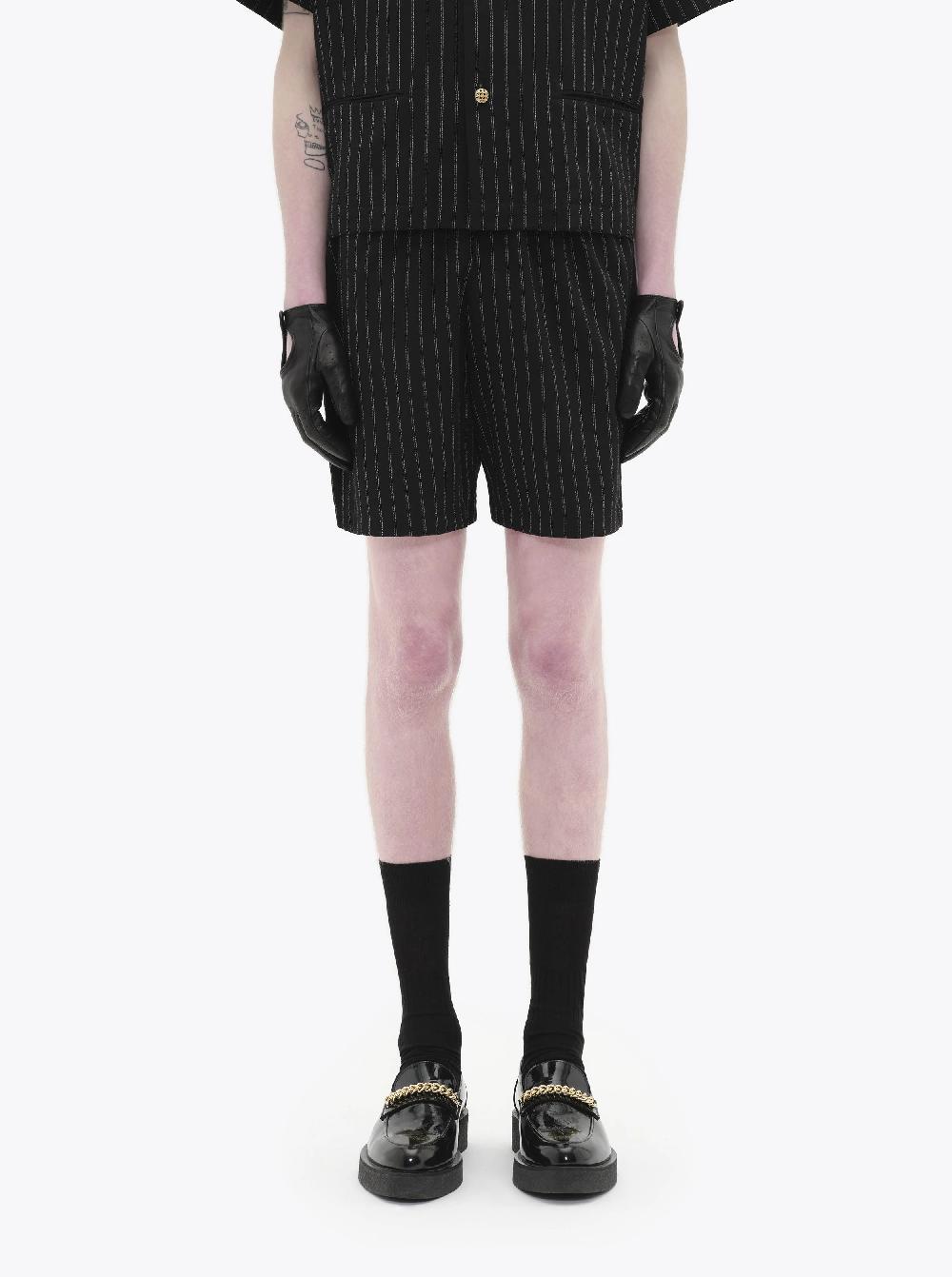Ernest W. Baker TRACK SHORTS - PIN STRIPE