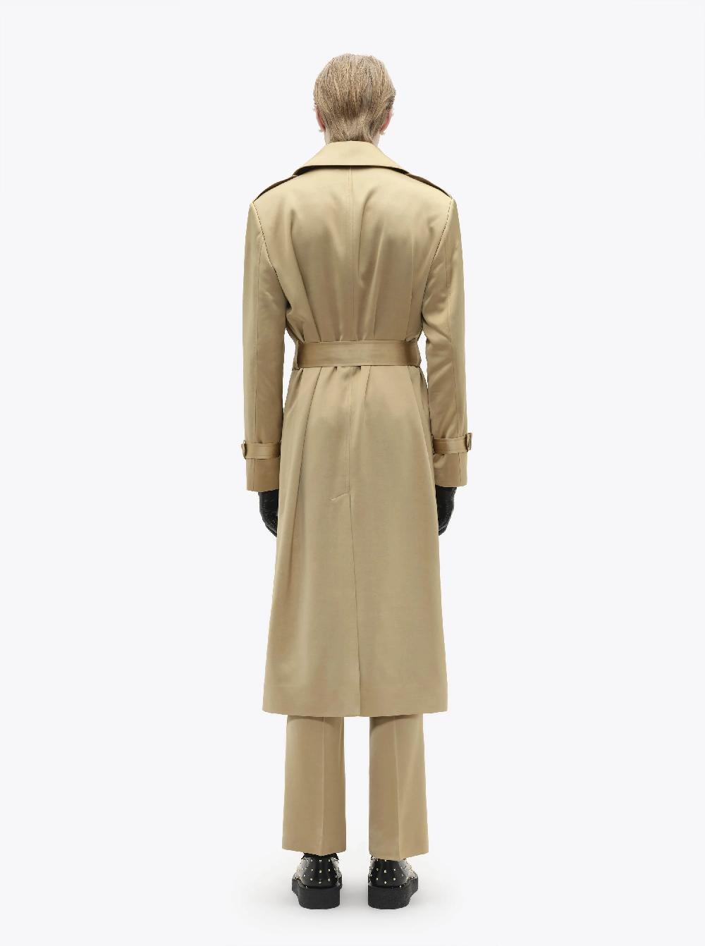 Ernest W. Baker TRENCH COAT - BEIGE SATIN