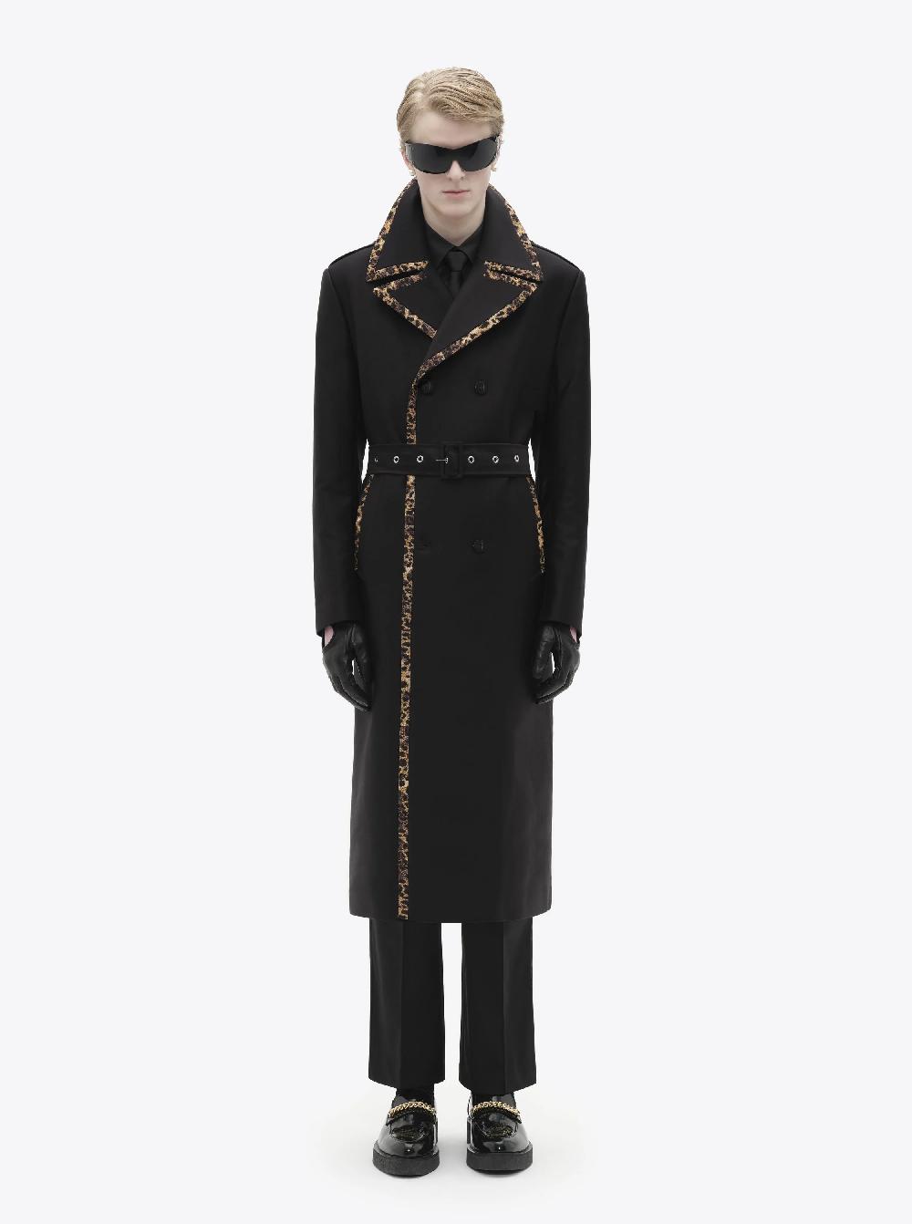 ernest W. Baker TRENCH COAT - CHEETAH TRIM