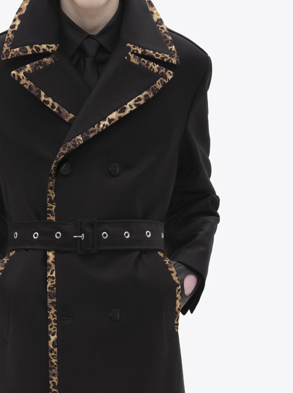 ernest W. Baker TRENCH COAT - CHEETAH TRIM