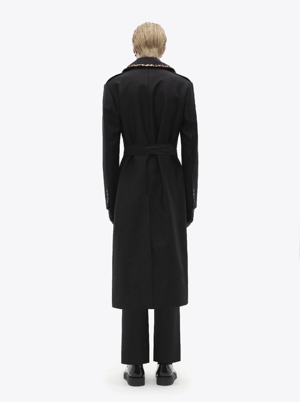 Ernest W. Baker TRENCH COAT - CHEETAH TRIM