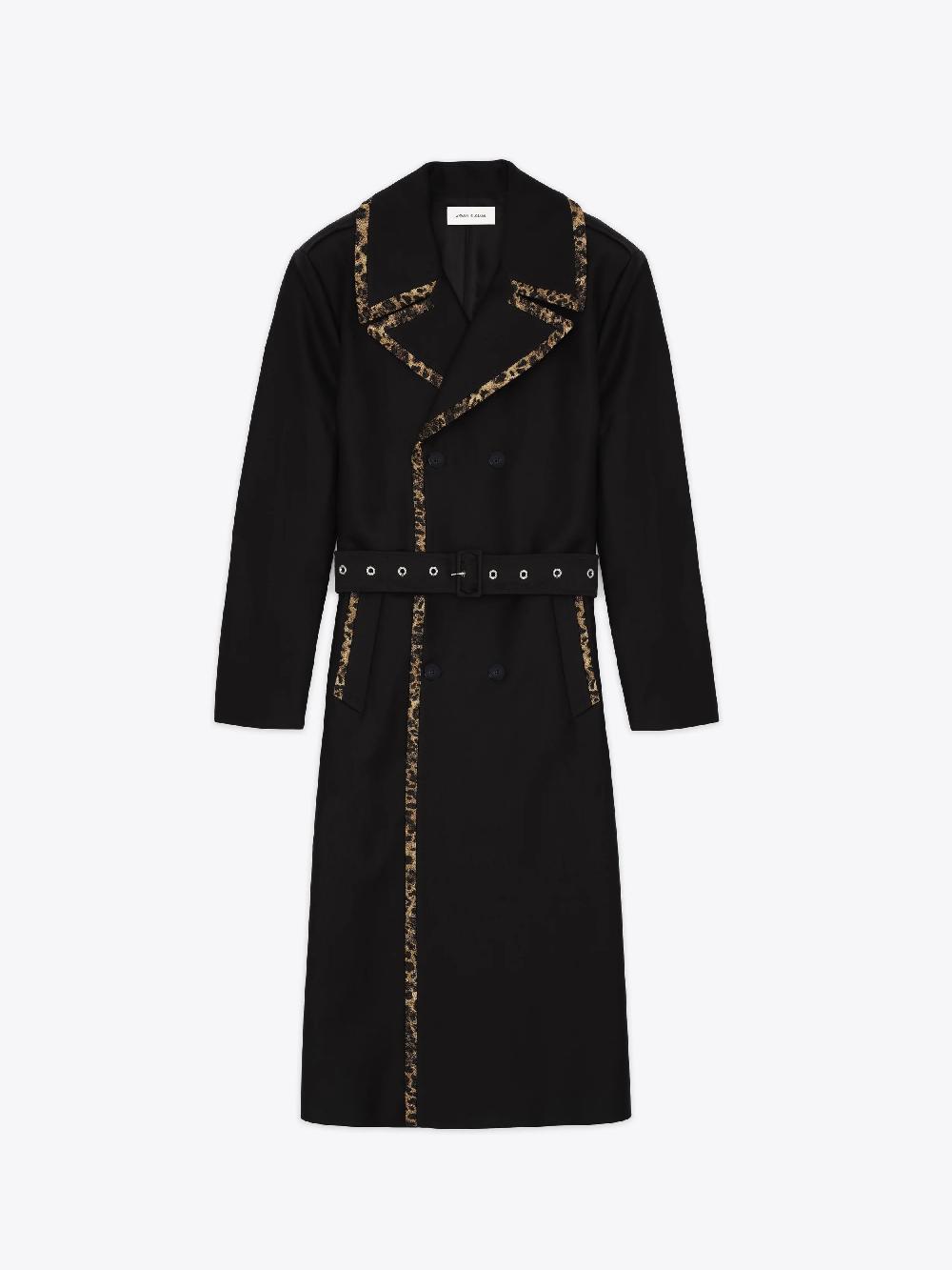 ernest w. baker TRENCH COAT - CHEETAH TRIM