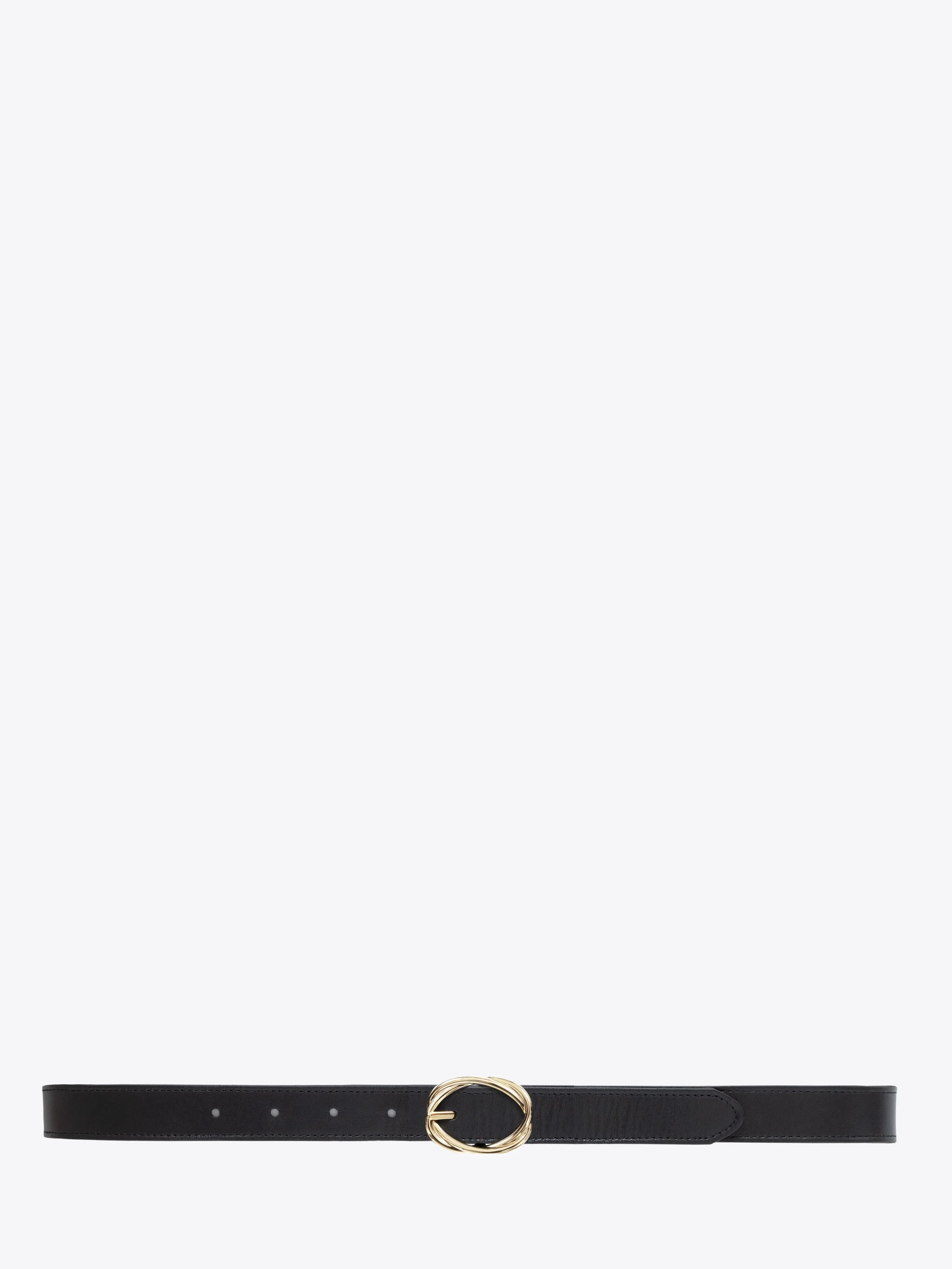 ernest w. baker TWISTED GOLD BUCKLE BELT