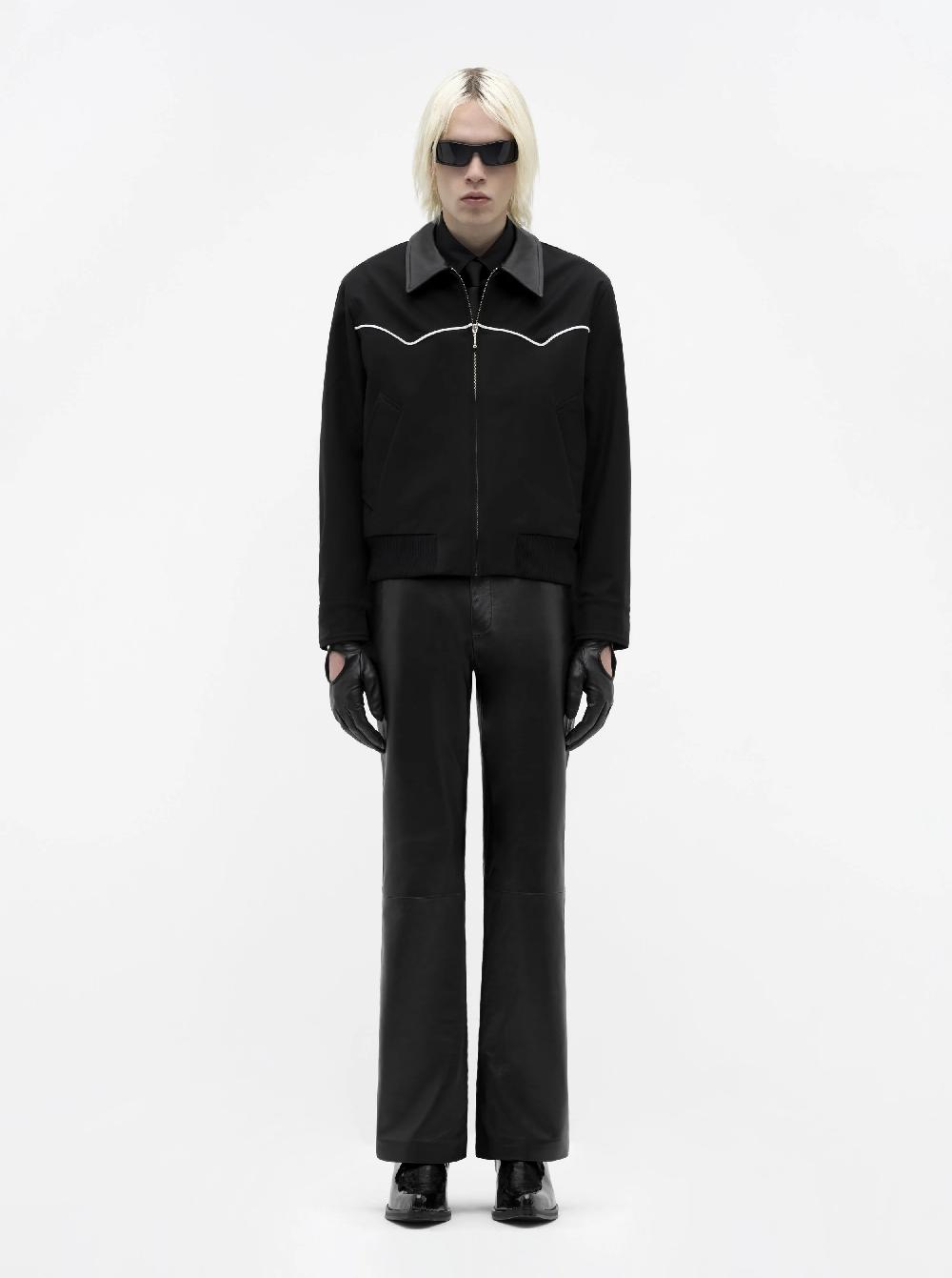Ernest W. Baker WESTERN HARRINGTON JACKET - BLACK