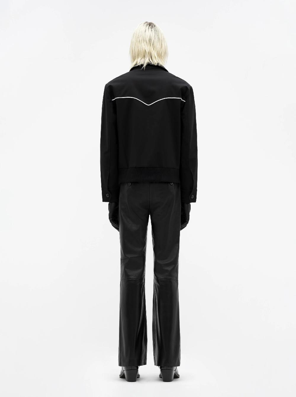 Ernest W. Baker WESTERN HARRINGTON JACKET - BLACK
