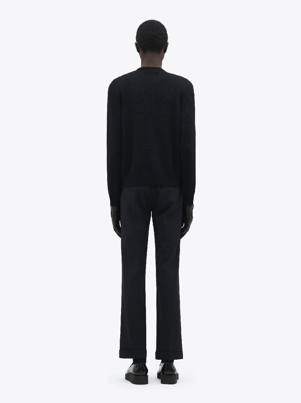Ernest W. Baker SPIDER WEB EMBROIDERED CARDIGAN - BLACK & GOLD