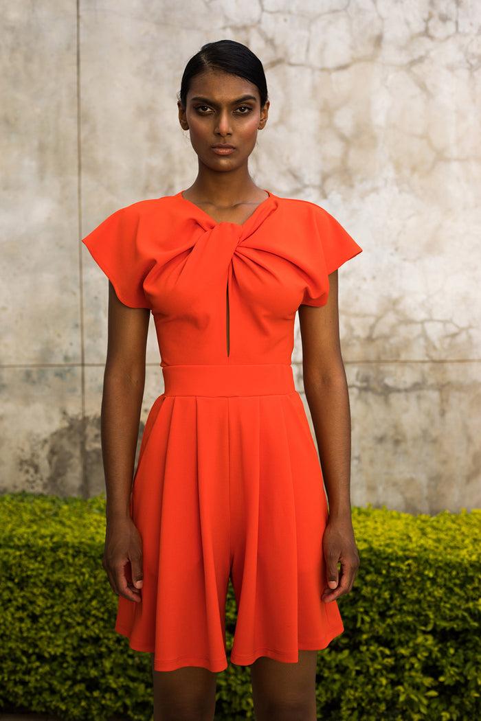 Erre Orange Twist Top