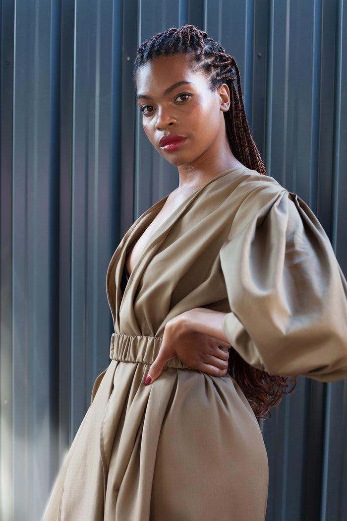 Erre Sand Protean Coat Dress