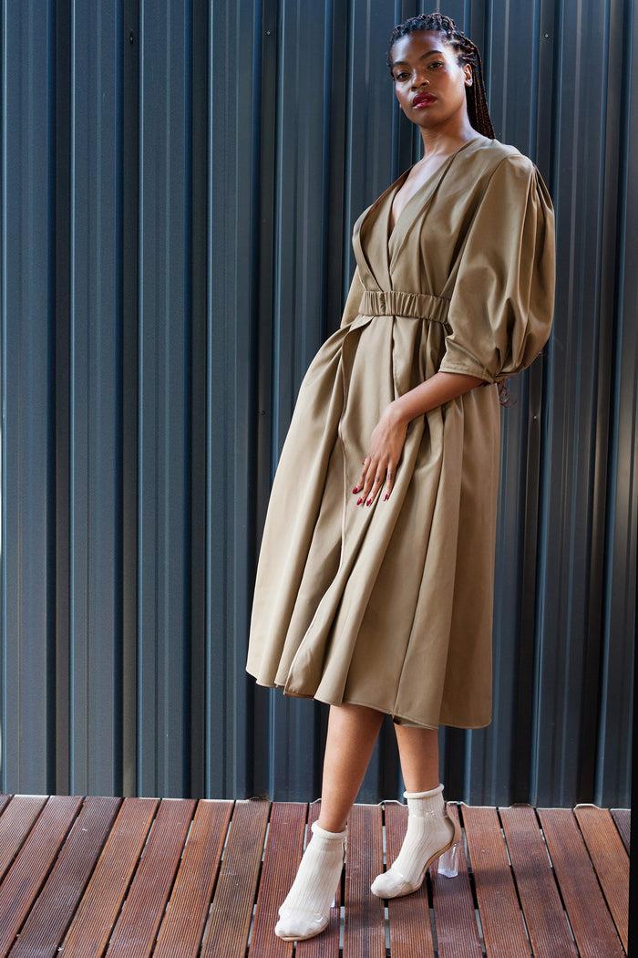 erre Sand Protean Coat Dress
